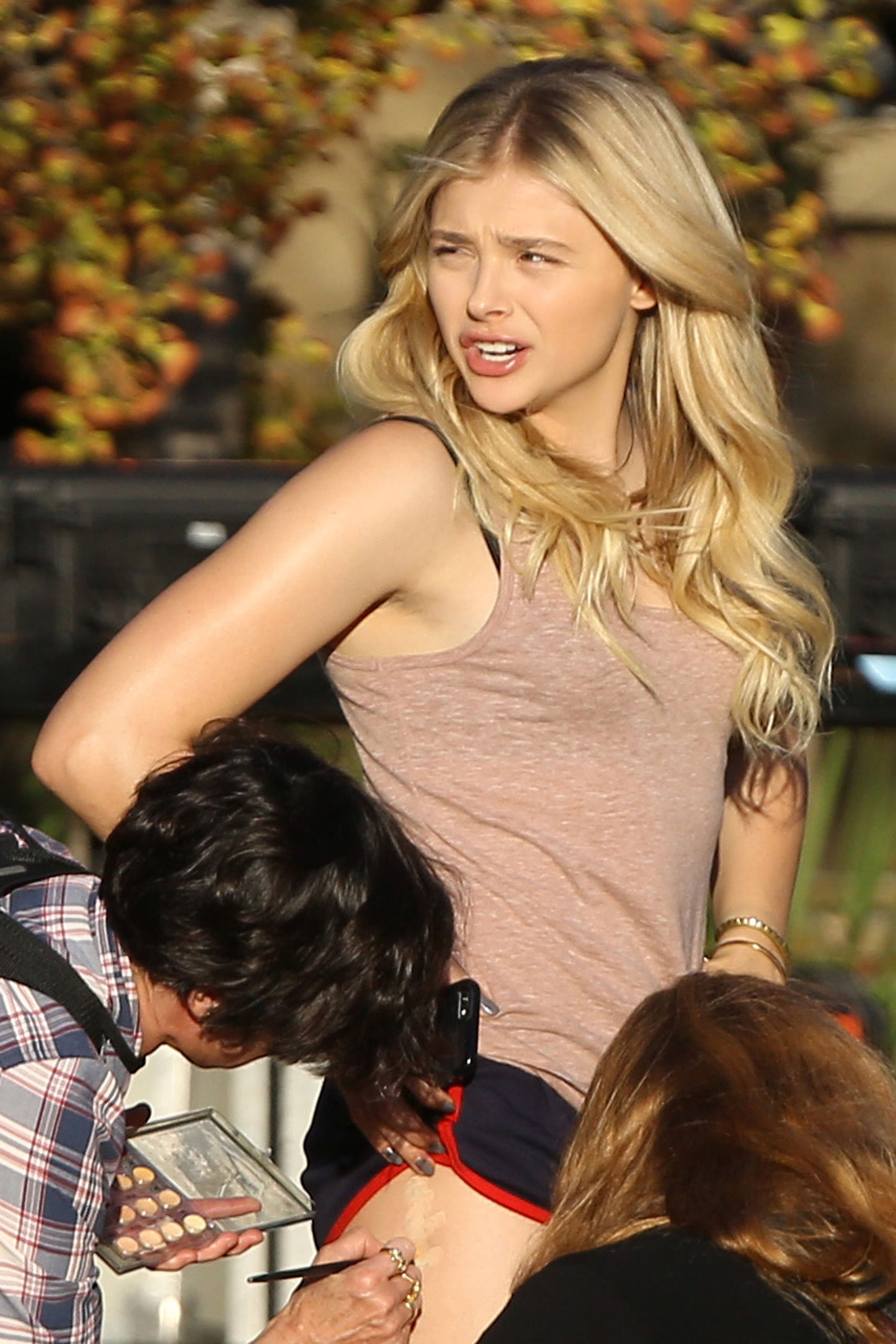 Chloe-Grace-Moretz-in-Shorts-on-Neighbors-2-Sorority-Rising-set--14.jpg